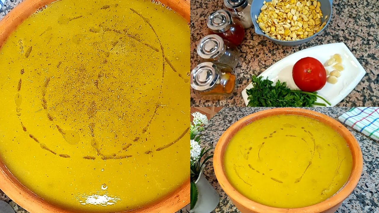 البيصارة بالفول 👌🍲🇲🇦هذه هي الدواء ديال البرد بطريقة خطير فـ 10 دقايق فقط ⏱️ 