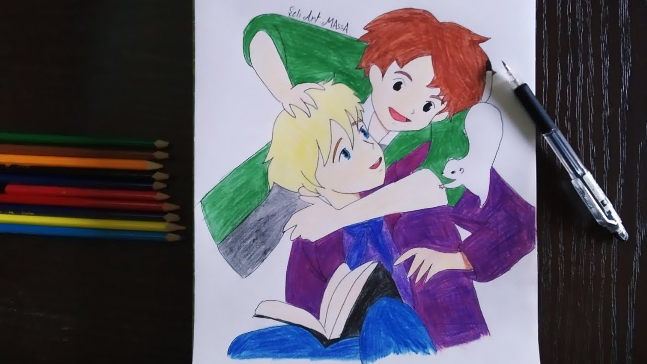 تعلم رسم روميو و الفريدو من انمي عهد الاصدقاء || رسم انمي بالخطوات