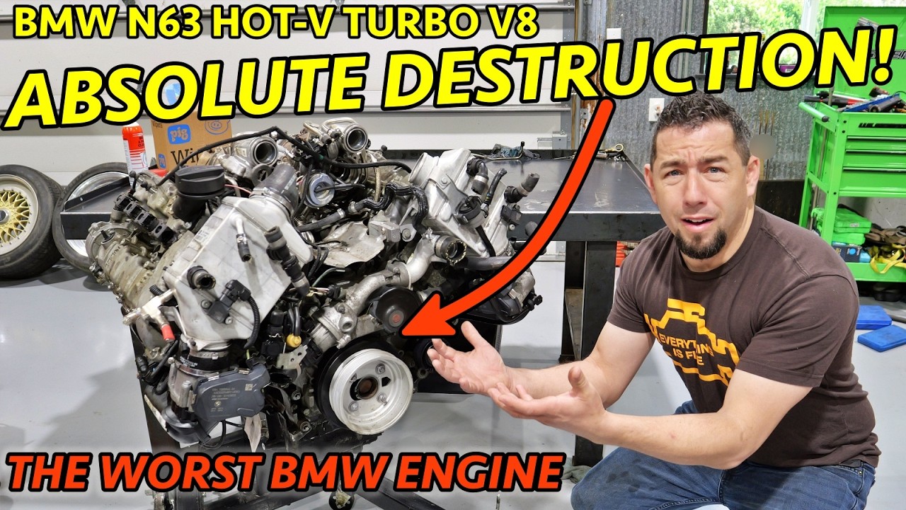 DO NOT FIX THESE CARS! Another JUNK Bmw N63 Hot-V Twin Turbo Engine Teardown. RELIABLY UNRELIABLE!