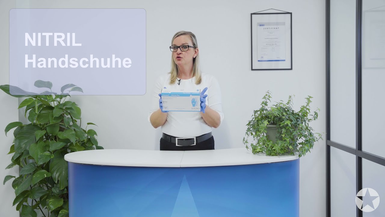 Medic Star -Nitril Handschuhe (Erkl&auml;rvideo)