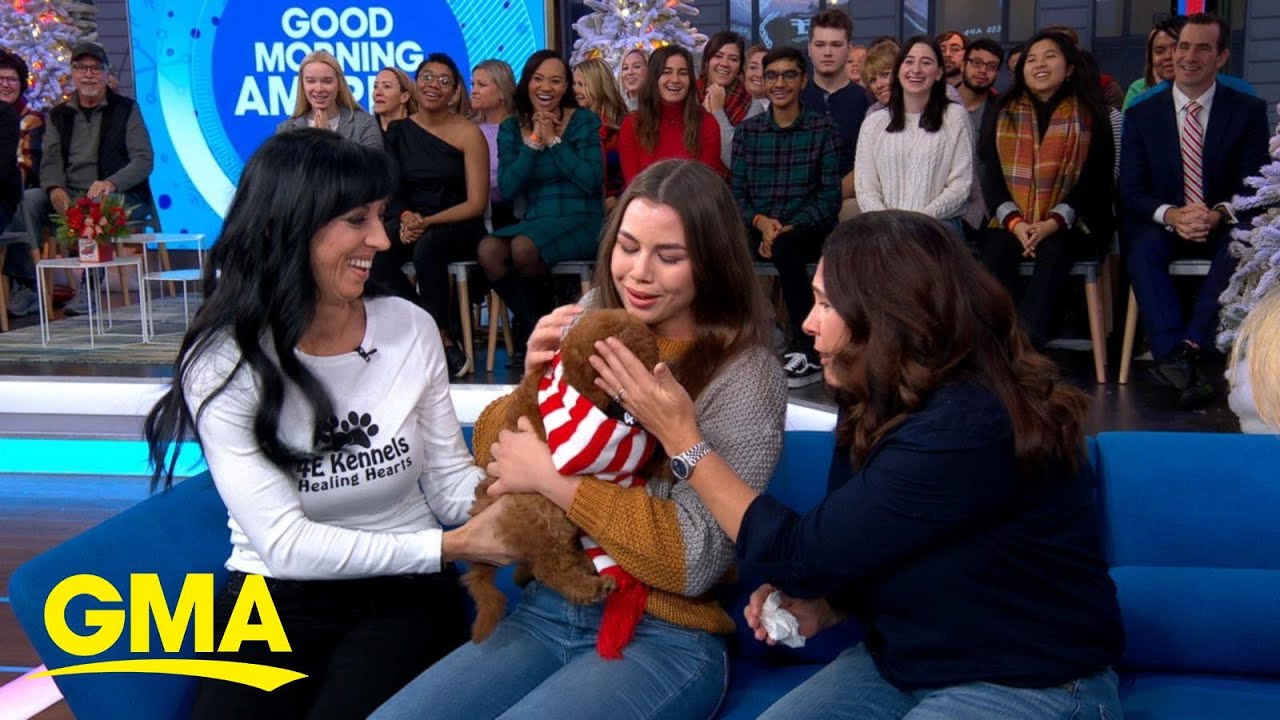 Teen living with diabetes surprised with puppy for Christmas l GMA