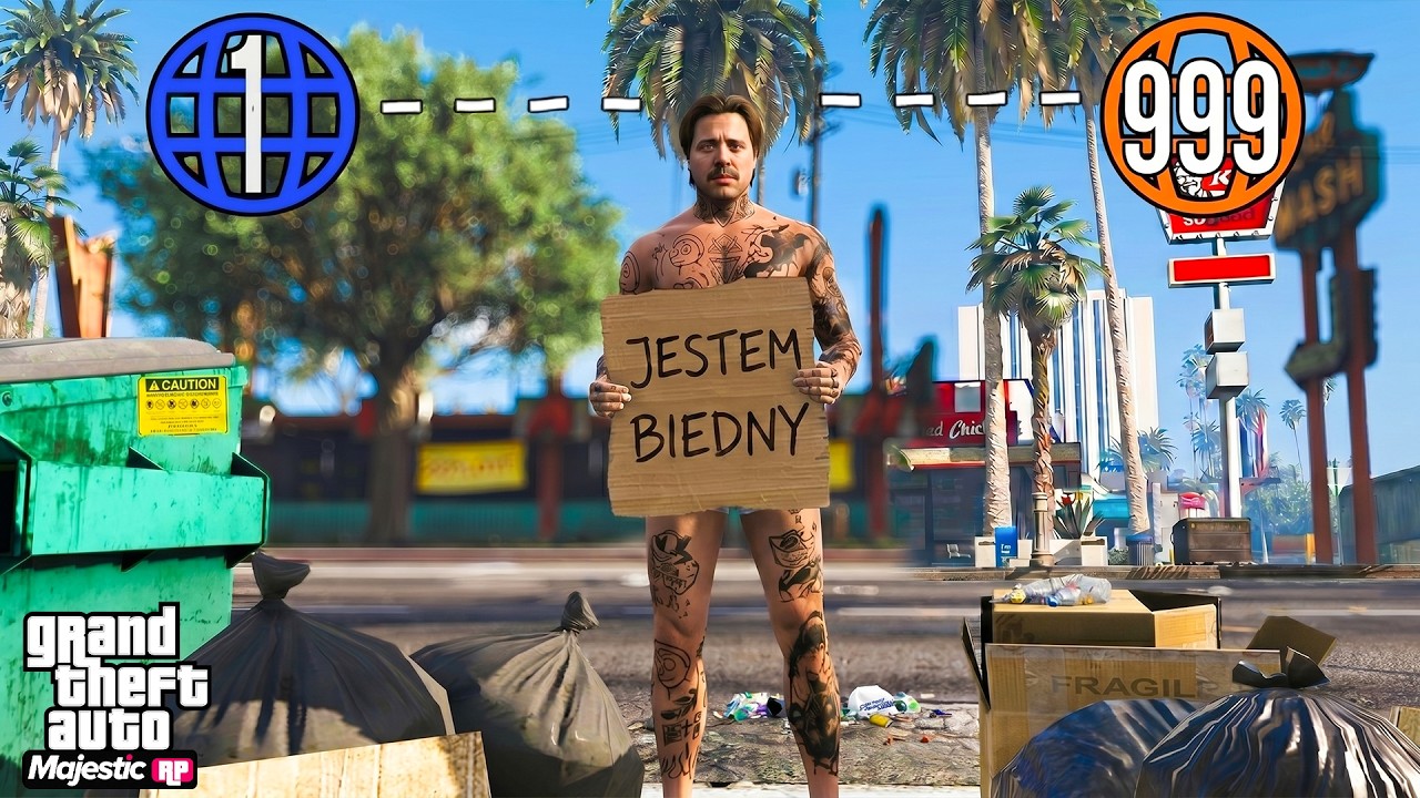 ZAGRAŁEM OD 0 w GTA na najbardziej HARDCORE RP SERWERZE XD (Majestic RP)