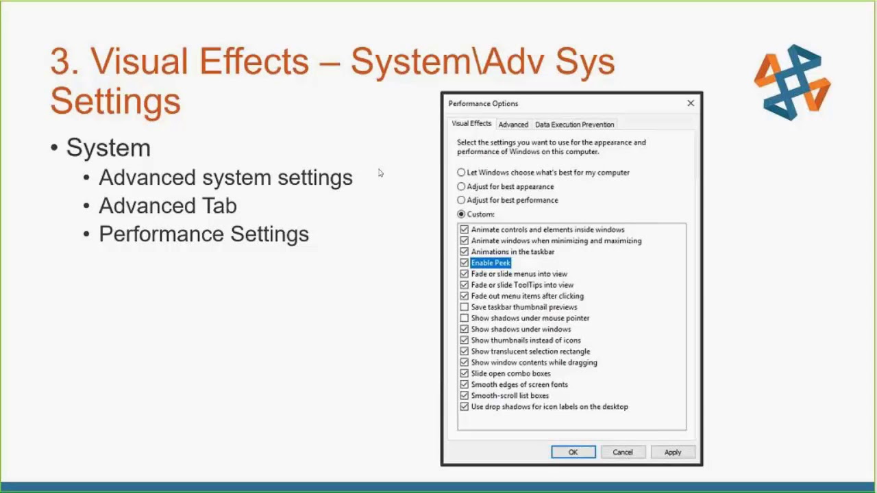 Achieving Extreme SOLIDWORKS Performance: Windows Tweaks