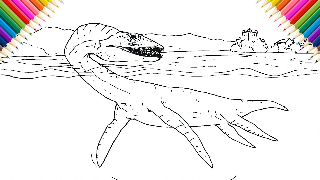 How to Draw Loch Ness Monster (Plesiosaurus)