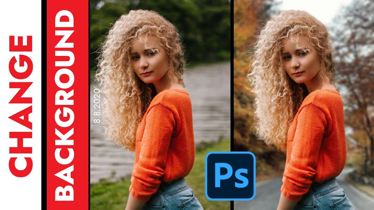 Изменить фон фотографии за одну минуту — урок по Photoshop