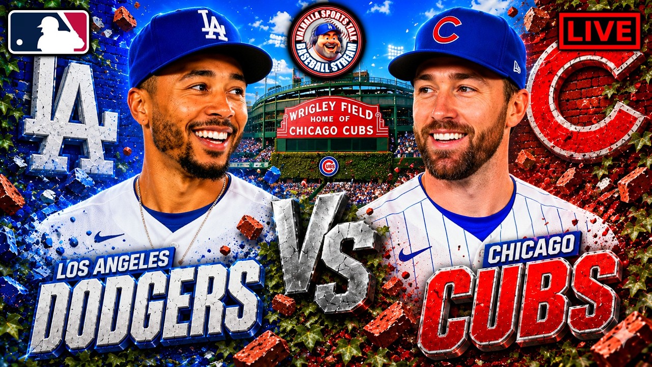 ⚾ Dodgers vs Cubs LIVE | MLB Watch Party, Play-by-Play & Reactions