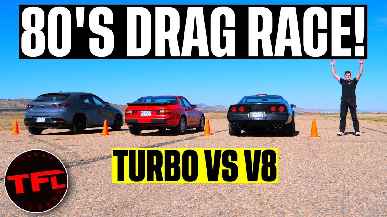 V8 против Turbo против ДЕШЁВЫХ новых автомобилей: дрэг-рейсинг | Вы не поверите, как Corvette и 9...