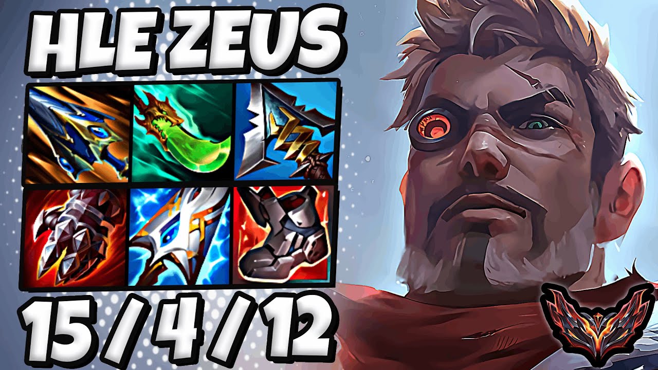 HLE Zeus Jayce vs Urgot TOP [ Pentakill ] Patch 25.3 Korea Grandmaster ✅