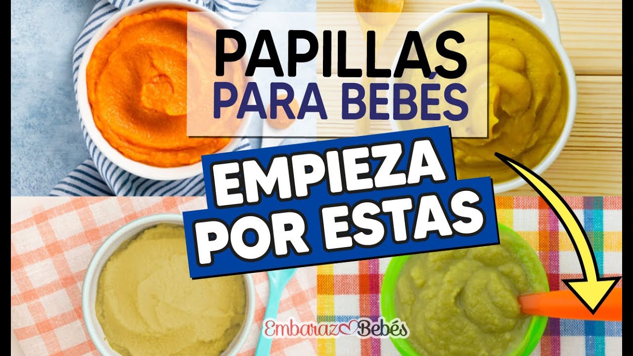 Los 5 MEJORES PURÉS para Bebés 🍎🥦 ¡Recetas de papilla fáciles y rápidas!
