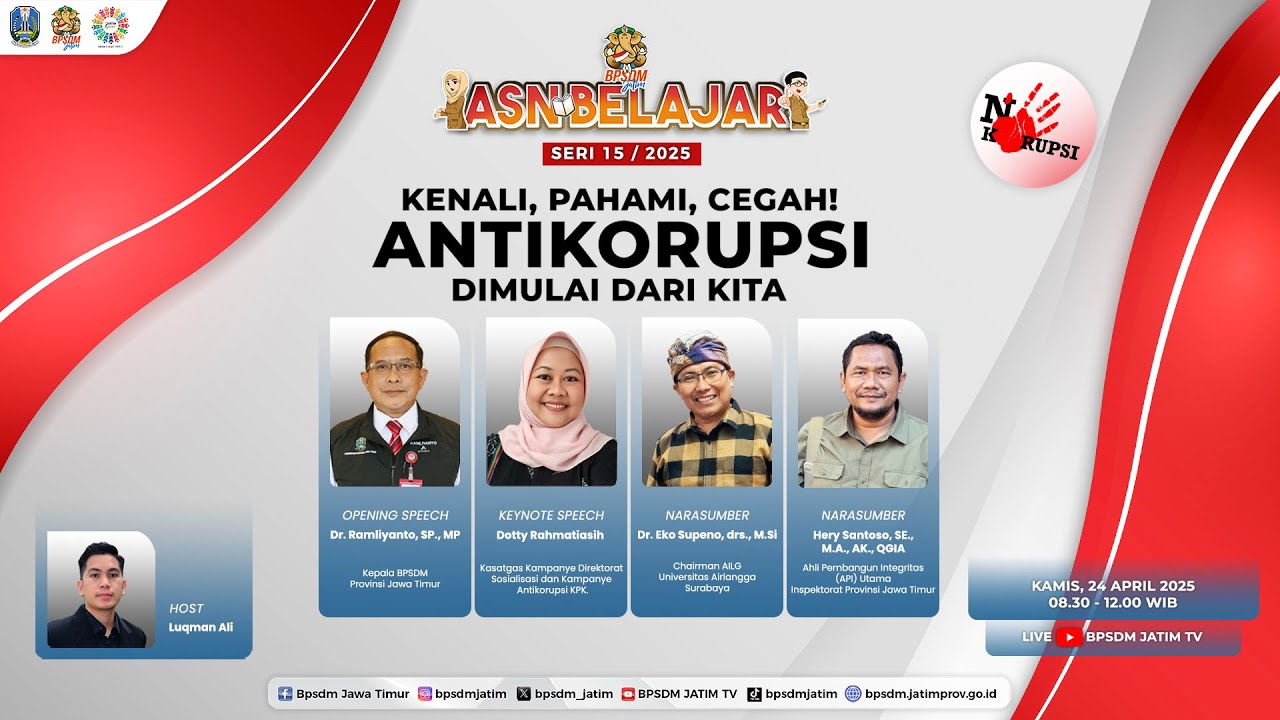 ASN Belajar Seri 15 | 2025 - Kenali, Pahami, Cegah| Antikorupsi Dimulai dari Kita