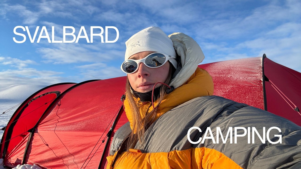 wild camping on the arctic island svalbard
