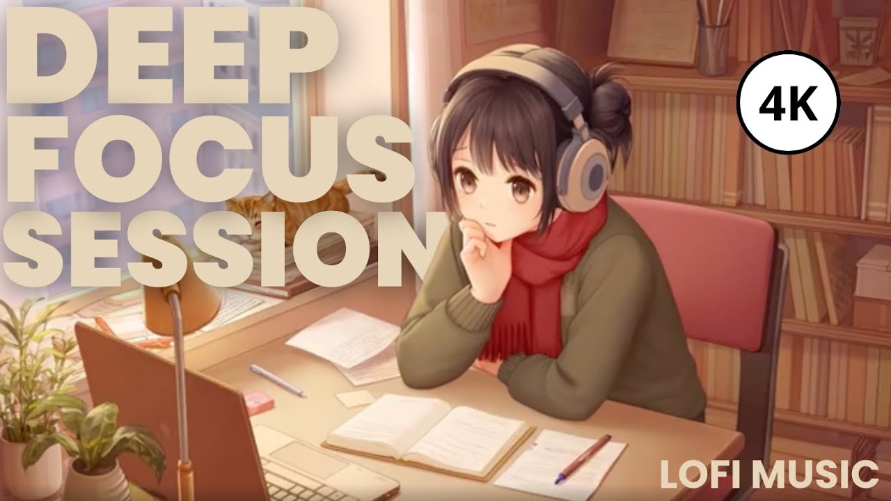 Deep focus session/ lofi relaxing music (90min)🌿