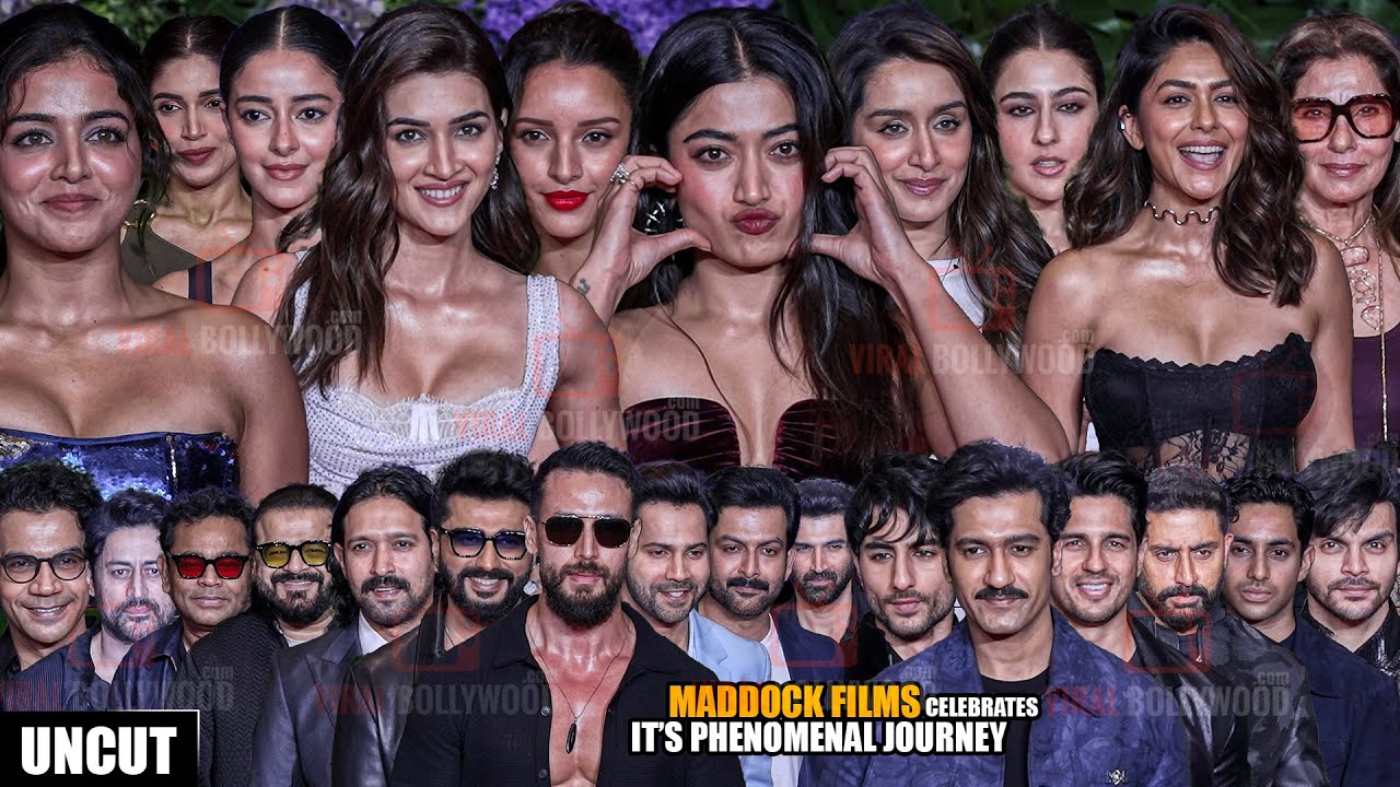 UNEDITED : Maddock Films Celebrates its Phenomenal Movie Journey | Star-studded | Rashmika, Shraddha