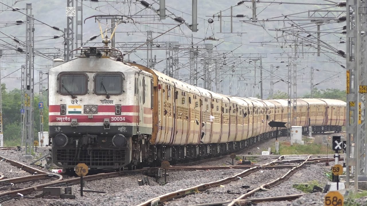 Big FONT GZB WAP-5 Classic Honk | Wonder OFFLINK | Repalle Express | Indian Railways