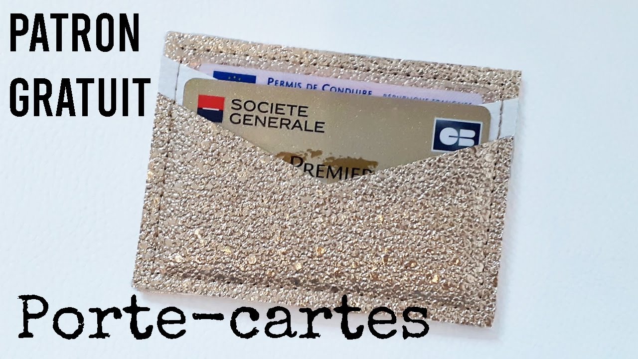 DIY : coudre un porte-cartes Olympe | PATRON GRATUIT | Tutoriel couture