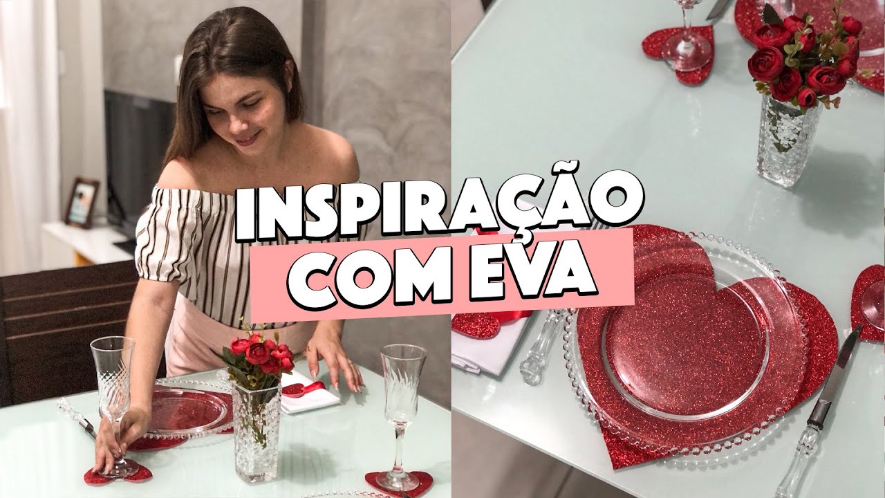 DIY ROUPA DE MESA DE EVA - DIA DOS NAMORADOS