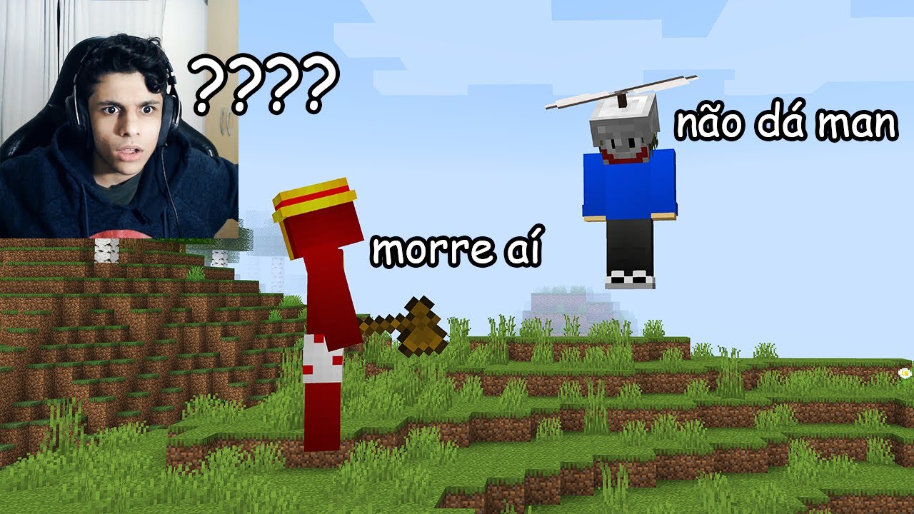 Trolei meu amigo com o mod mais engraçado do minecraft
