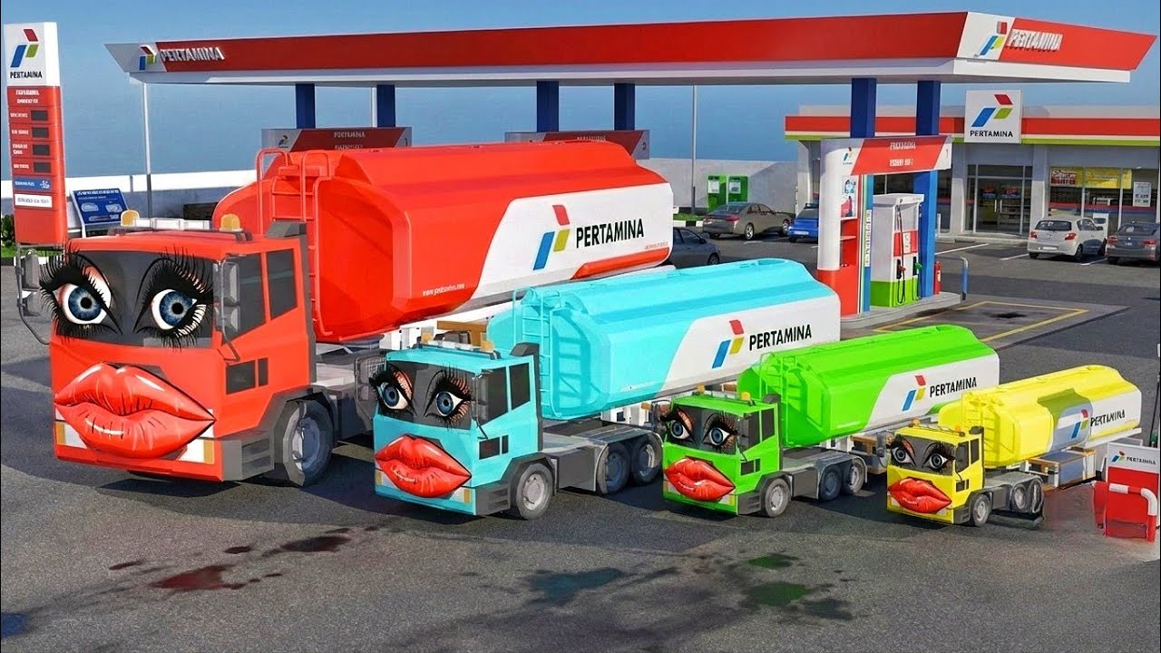 There's Horror Compilations Big & Small Truck Mama Pertamina Eater 😱 SAKURA SCHOOL SIMULATOR 