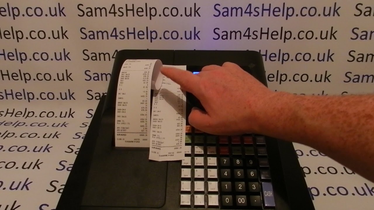 How To Use X1 X Mode Financial Sales Reports Sam4S ER-260BEJ / ER-265EJ Cash Registers