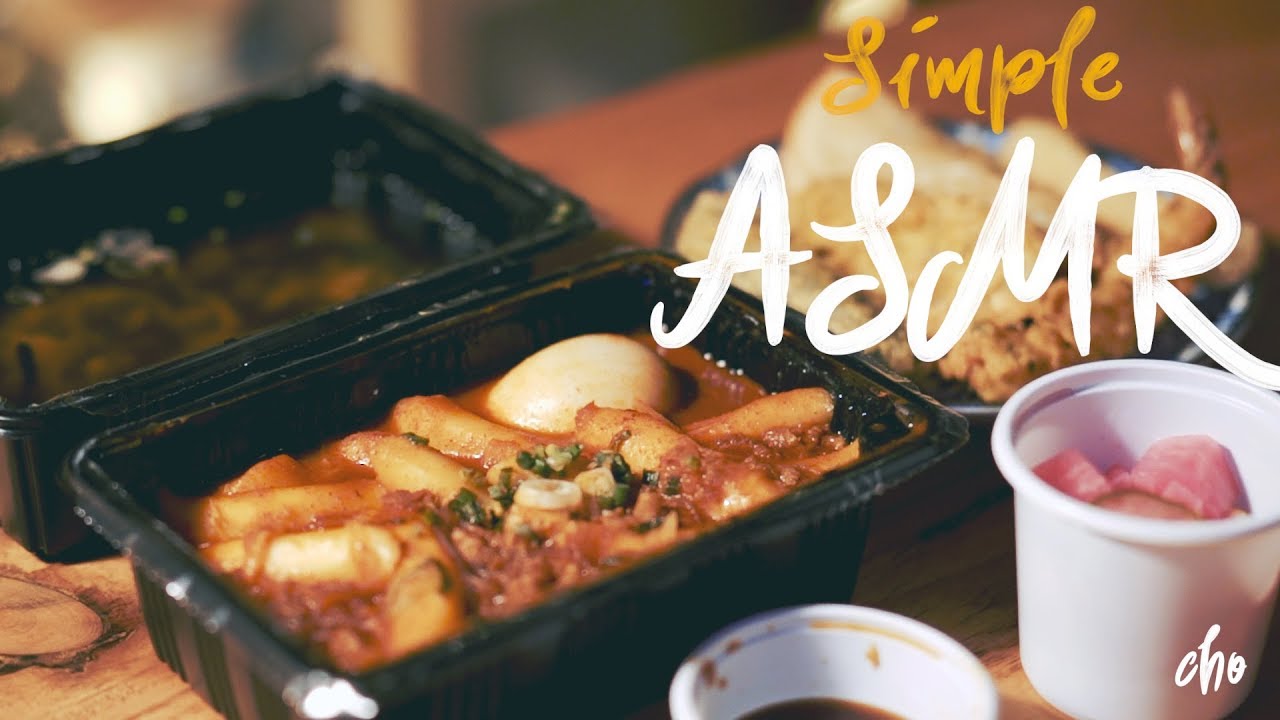 [Simple ASMR] ‘Tteok-bokki’ Eating Sounds (Korean food) / Real Sound : Cho's daily cook