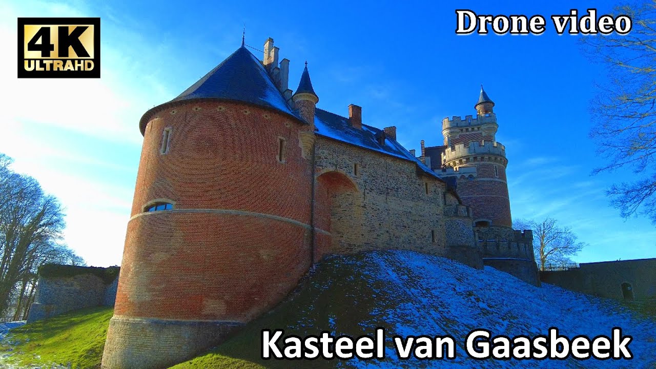 Kasteel van Gaasbeek, Belgium - Castle Drone 4K - cinematic