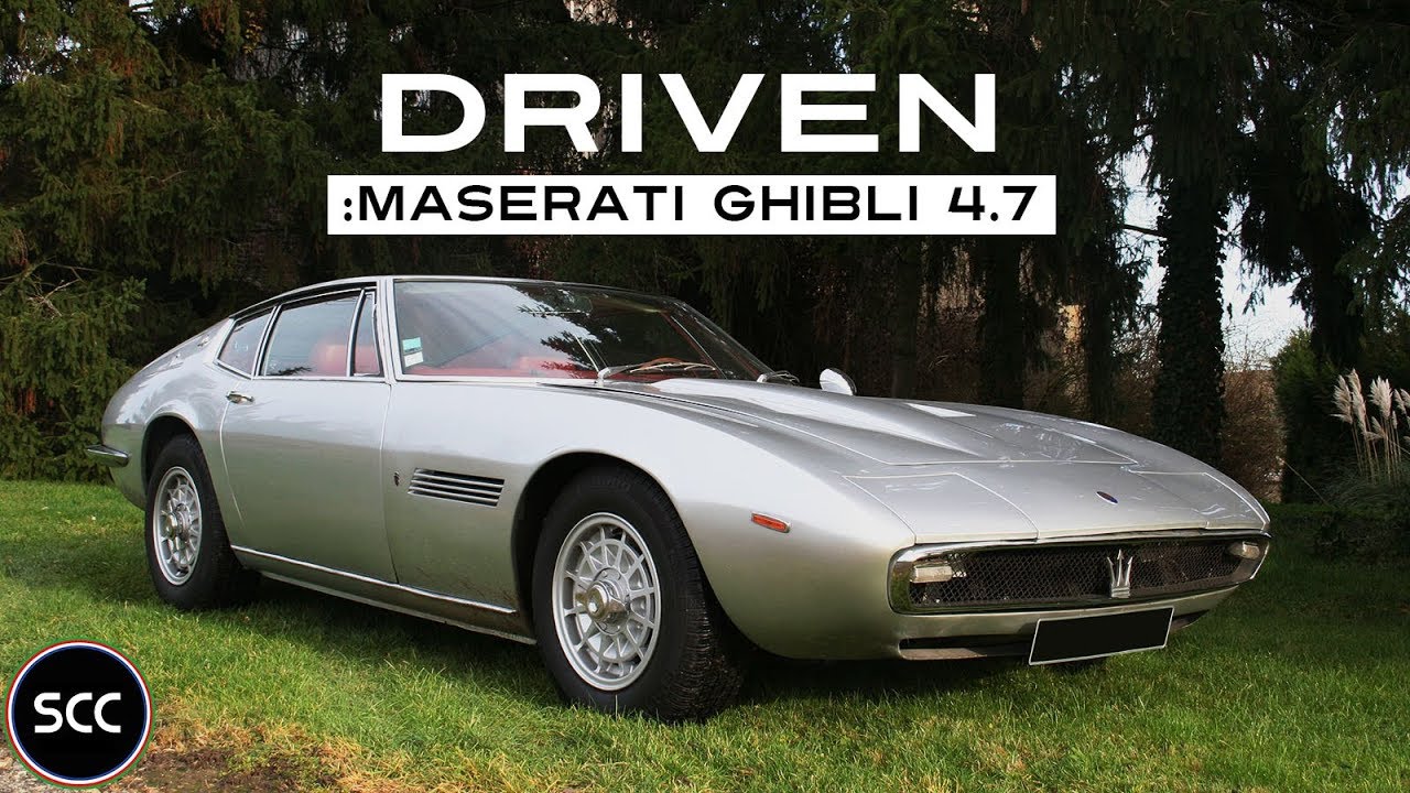 MASERATI GHIBLI 4.7 1969 - Test drive in top gear - V8 Engine sound | SCC TV