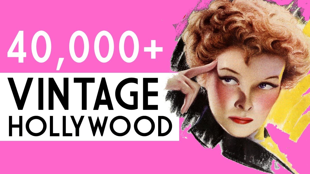 Free and Legal VINTAGE HOLLYWOOD IMAGES for Print on Demand (Commercial Use)