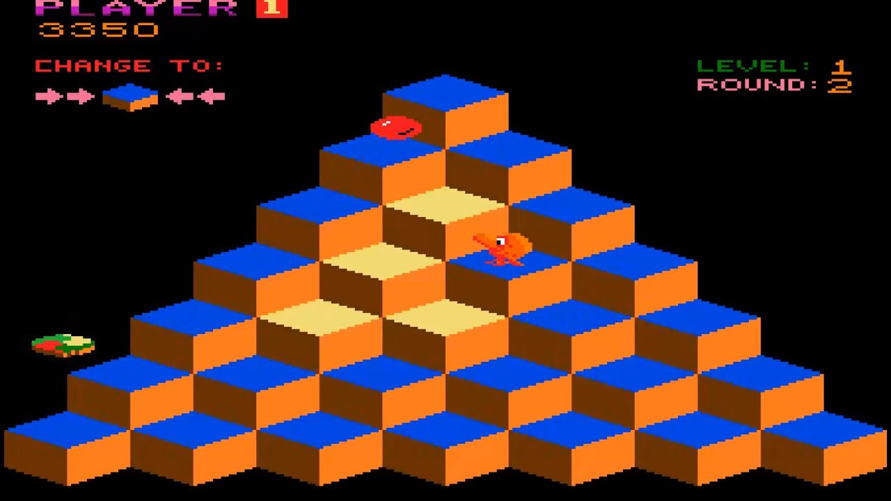 MELLO YELLO QBERT Q BERT 82 Gottlieb MELLOW MELLON YELLOW HBMAME HACK BOOTLEG ARCADE MACHINE HOMEBRE