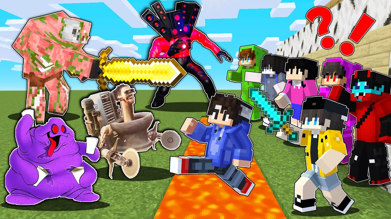 Best of Minecraft: OMOCRAFT vs Evil Monsters!!!