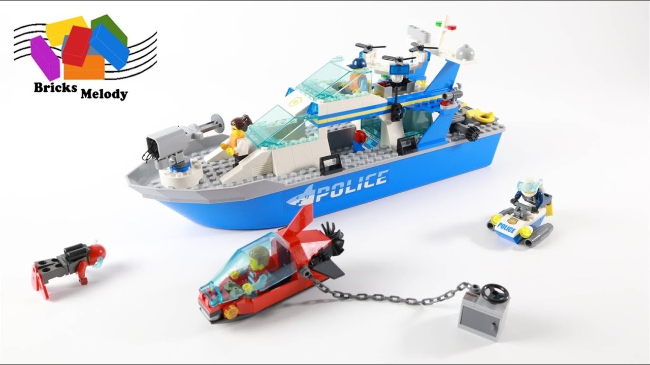 LEGO City 60277 Police Patrol Boat - Bricks Melody Speed Build