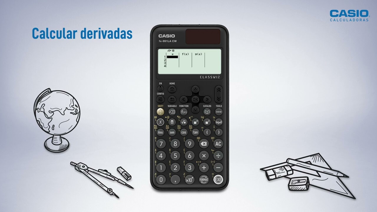 Classwiz fx-991LA CW | Calcular derivadas.