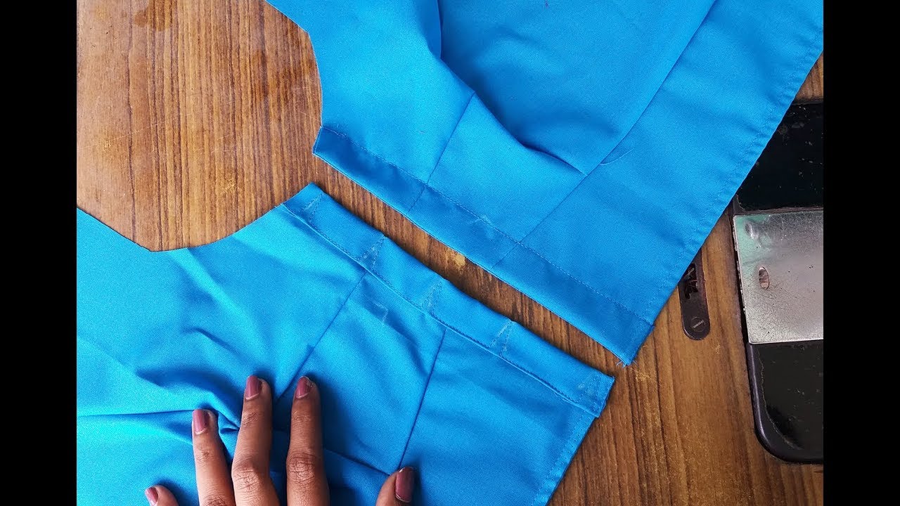 simple blouse front open stitching in tamil | blouse front open hook and loop stitch for beginners