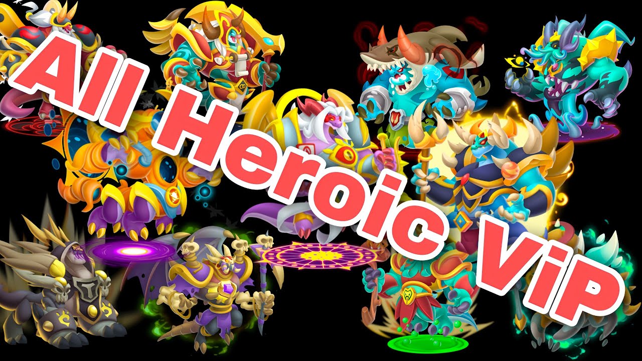 ALL HEROIC VIP TRONG DRAGON CITY ( FULL SKIN ) || ĐÁNH GIÁ VỀ ĐẦU TƯ