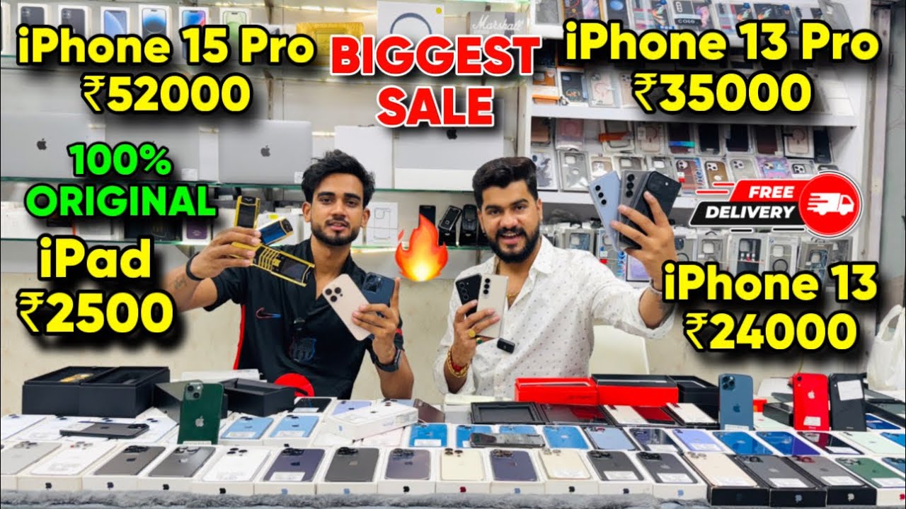 Biggest iPhone Sale Ever 🔥| Cheapest iPhone Market  | Second Hand Mobile | iPhone15 Pro iPhone 16