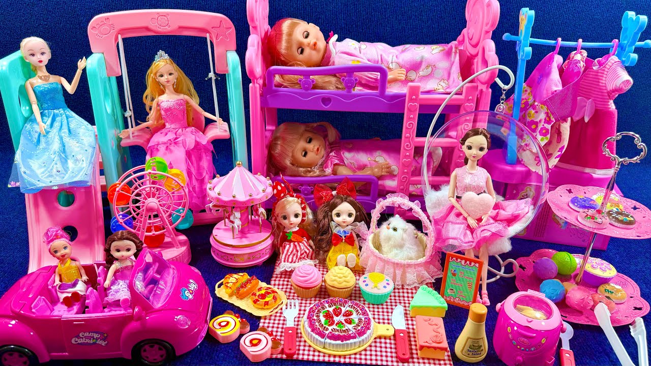 15 Minutes Satisfying with Unboxing Barbie Princess PinkKitchen, Rock Bed PlaySet Review Toys  ASMR