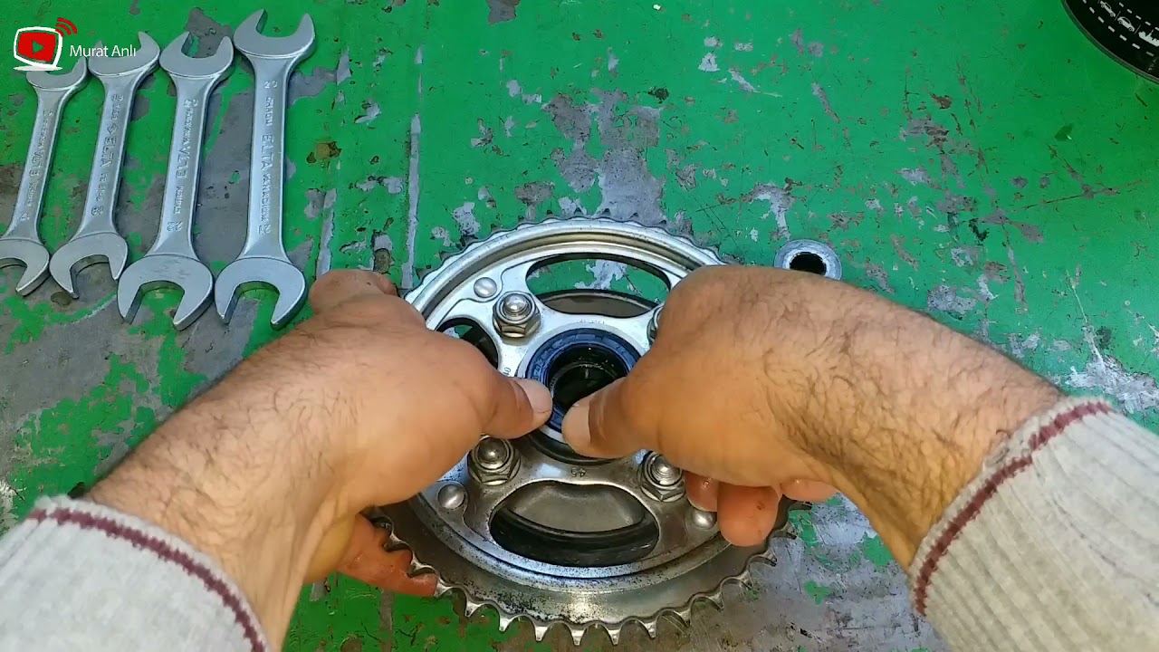 Motosiklet Arka Dişli Keçesi  Nasıl Değiştirilir Honda Cb 125 E