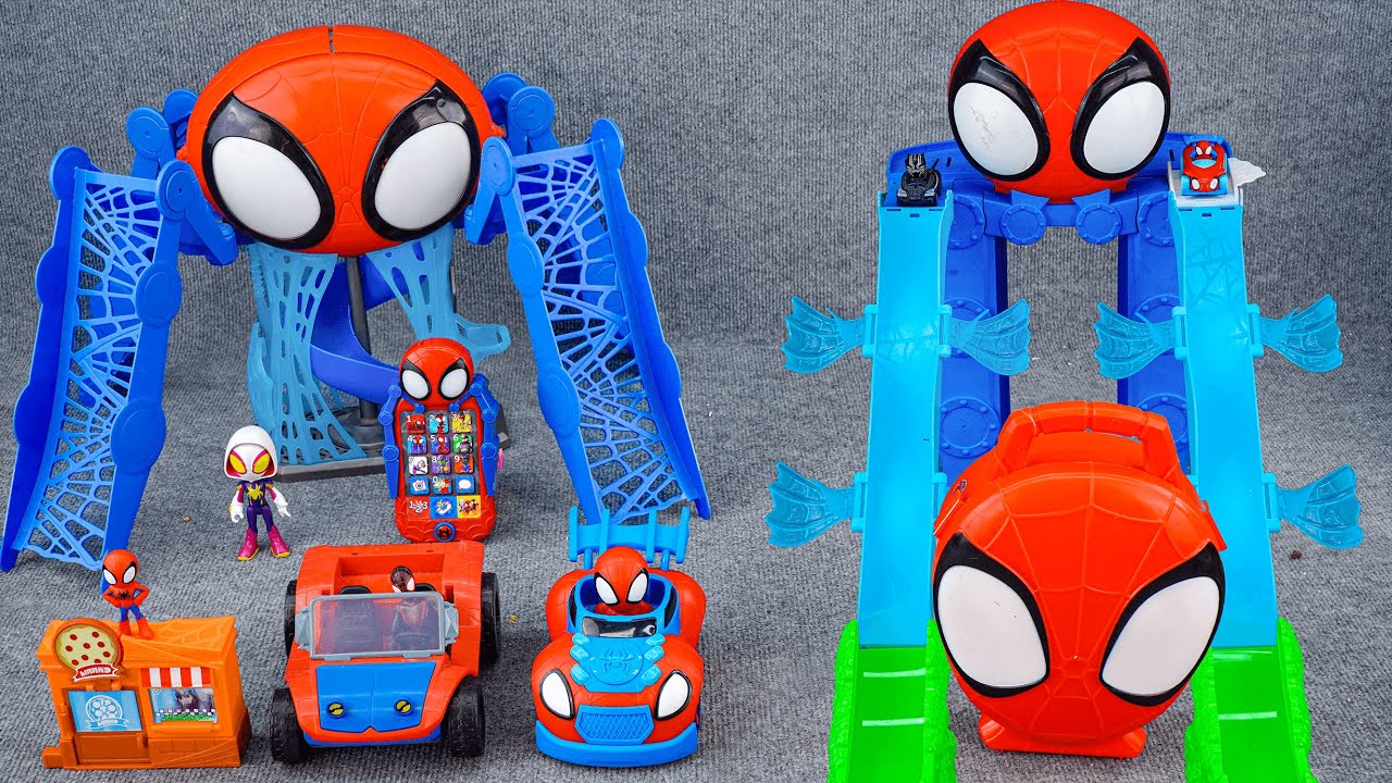 Marvel Spiderman Collection Unboxing Review|LEGO Marvel Web-Quarters Playset |Dual Race Mega Jump HQ