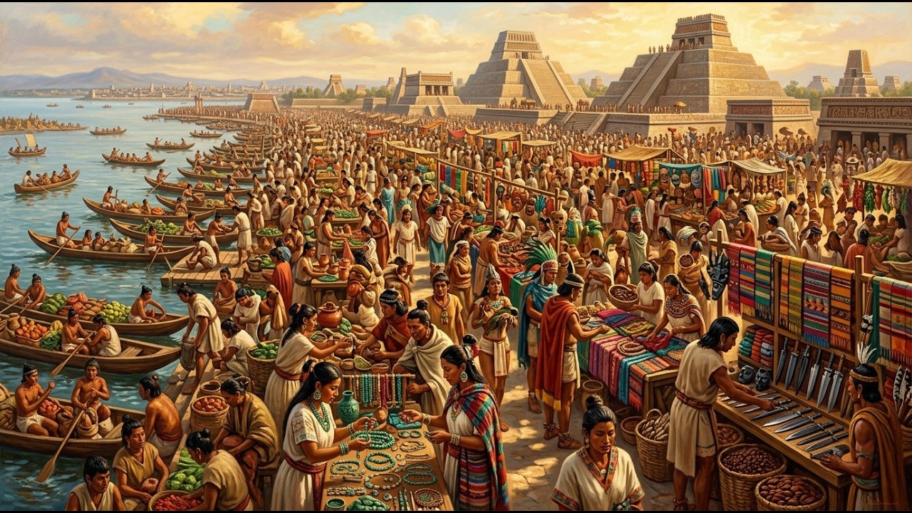 Un DÍA en TENOCHTITLAN – La HISTORIA COMPLETA de la CIUDAD AZTECA más GRANDE del MUNDO
