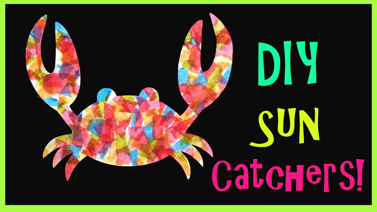 Kid's Craft // Sea Creature Sun Catchers!