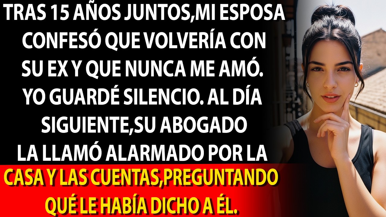 😏 Tras 15 años, dijo: «Vuelvo con mi ex… nunca te amé» 💔