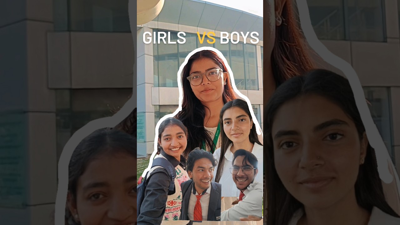 | BOYS 😈VS GIRLS☺️ | Invertis University #tranding #shorts #bareilly #vlog