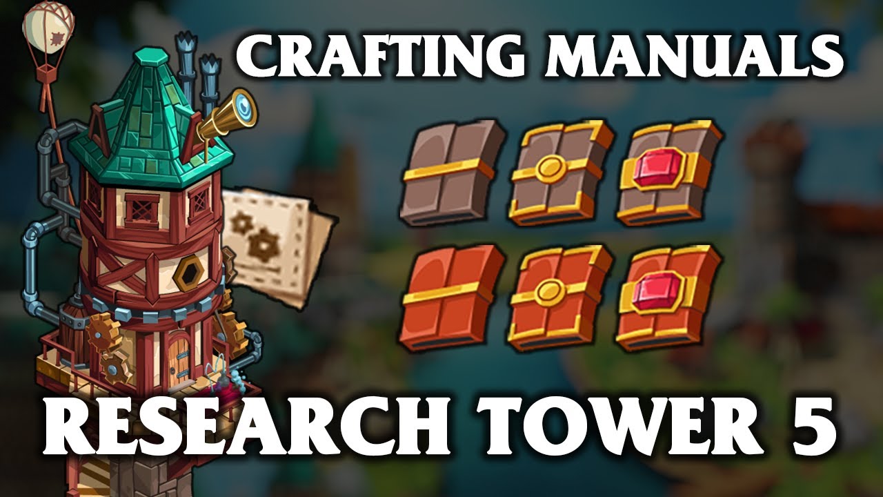 Upgrading Crafting Manuals - Guide to Research Tower 5 in Goodgame Empire