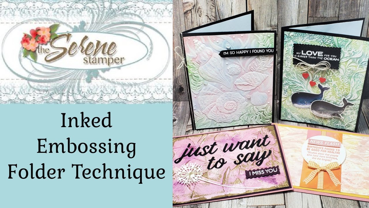 Inked Embossing Folder Technique