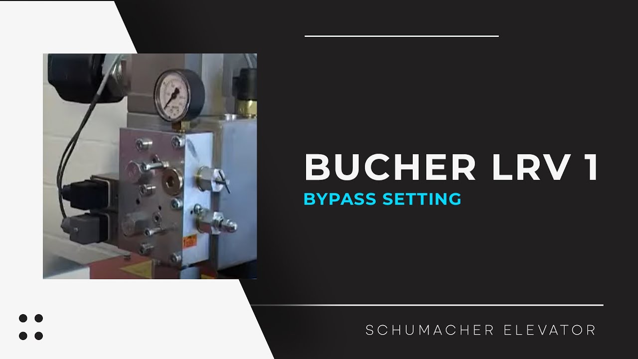 BUCHER LRV 1 Bypass Setting
