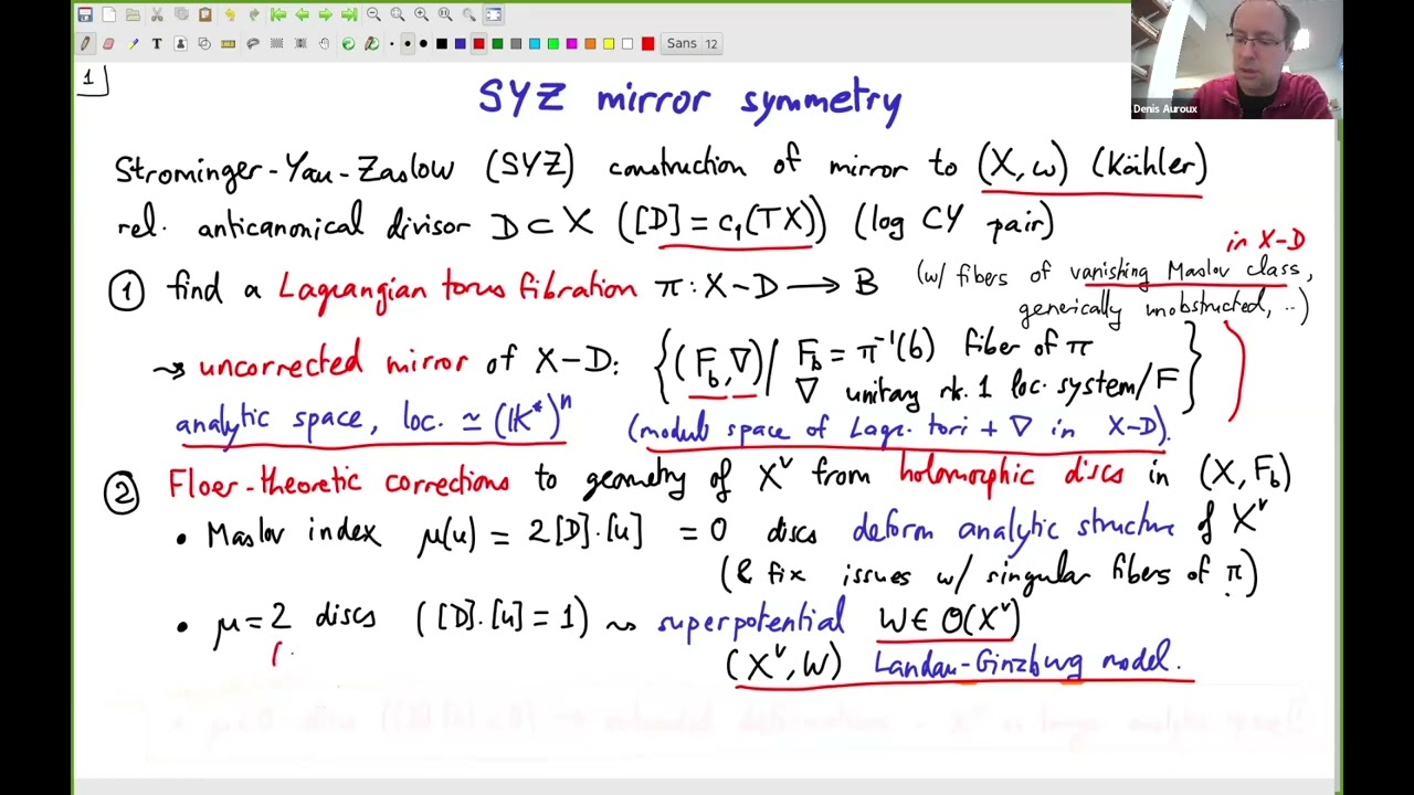Floer-Theoretic Corrections to the Geometry of Moduli Spaces of Lagrangian Tori - Denis Auroux