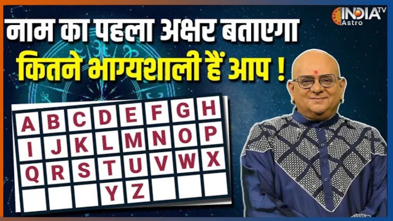 Name Astrology : नाम का पहला अक्षर बताएगा कितने भाग्यशाली हैं आप ? जानें Acharya Indu Prakash से