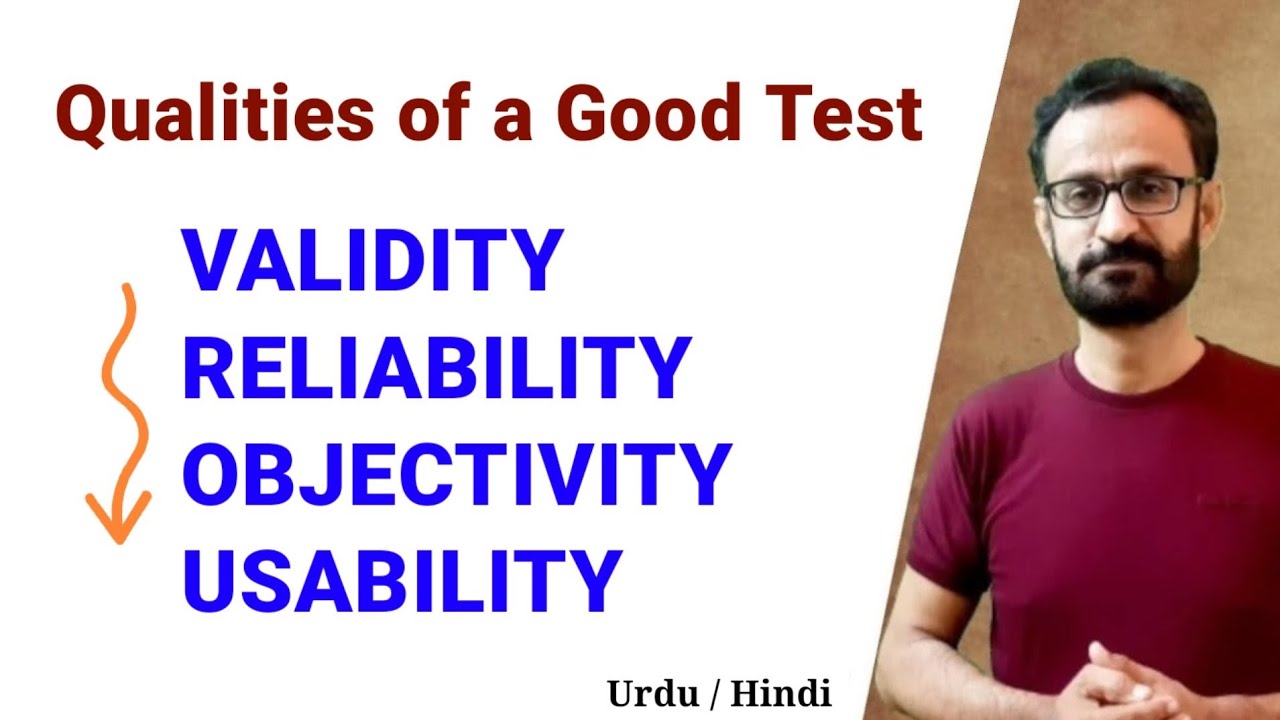Qualities of Good Test  || Validity || Reliability || Objectivity  || Usability