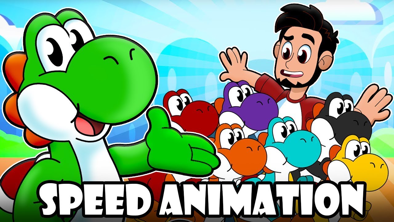 The Yoshi Herd! | Animate and After Effects Animation