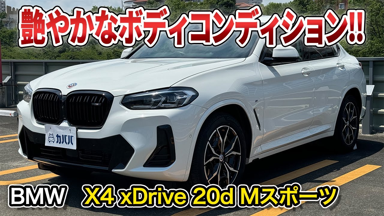 【X4 xDrive 20d Mスポーツ】アルピンホワイトとブラックグリルの相性バッチリのかっこいい組み合わせ！