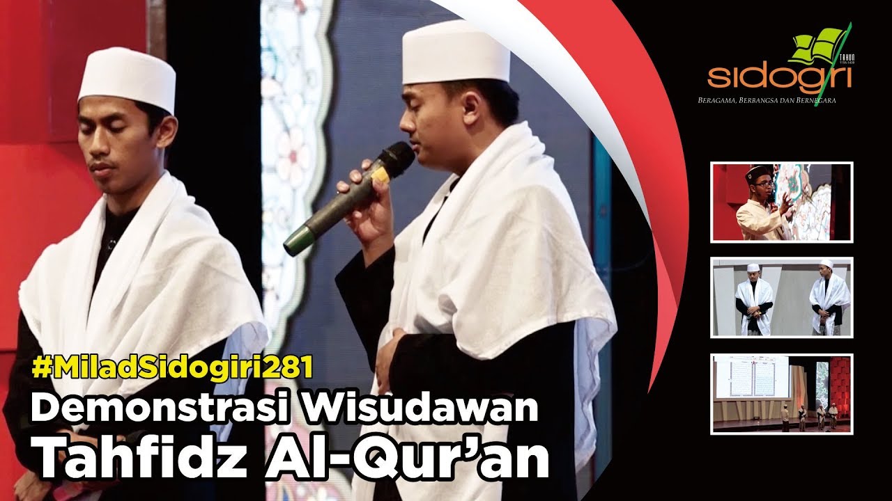 Demonstrasi  Wisudawan Tahfidz Al Qur'an | Milad Sidogiri 281 | Pondok Pesantren Sidogiri